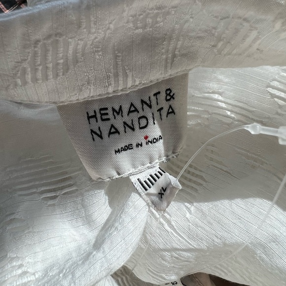 Hemant & Nandita Anvi Waist Tie Mini Dress XL - Picture 5 of 6